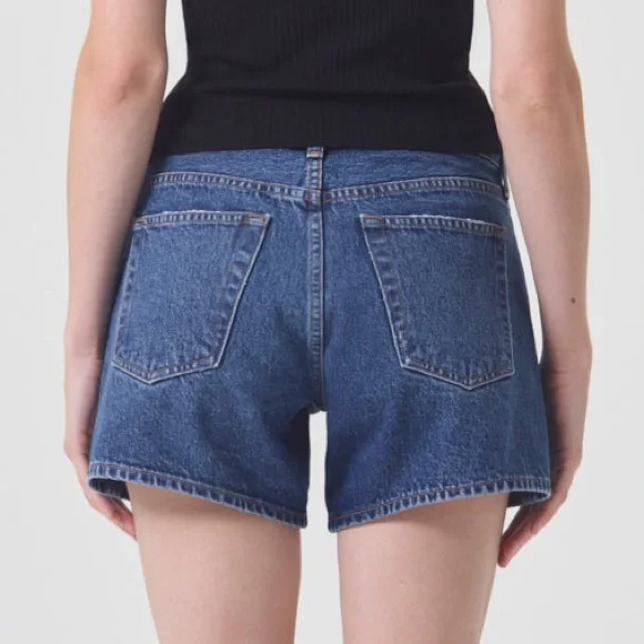 Agolde Parker Long Denim Shorts – Enamour - Picture 2 of 11